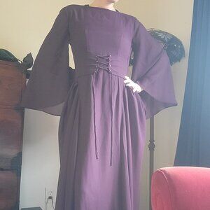 Medieval purple dress